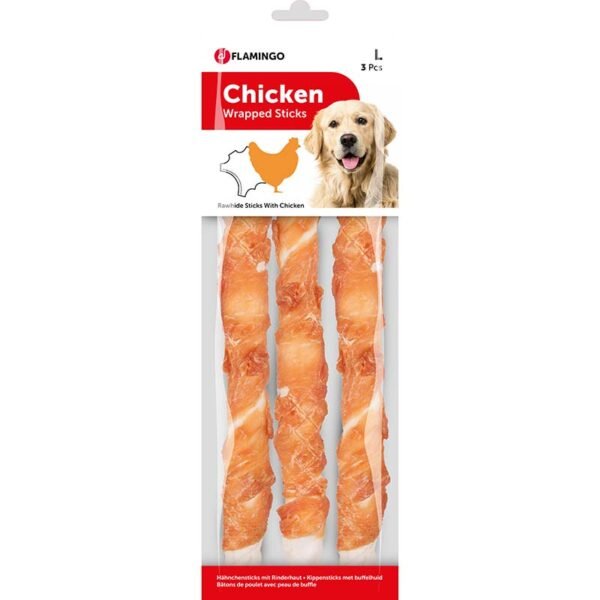 CHICK'N WRAP STICK 12CM 350G - FLAMINGO