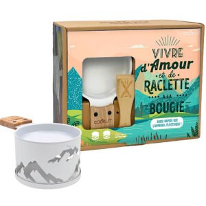 RACLETTE A LA BOUGIE BLANC MONTAGNE - COOKUT