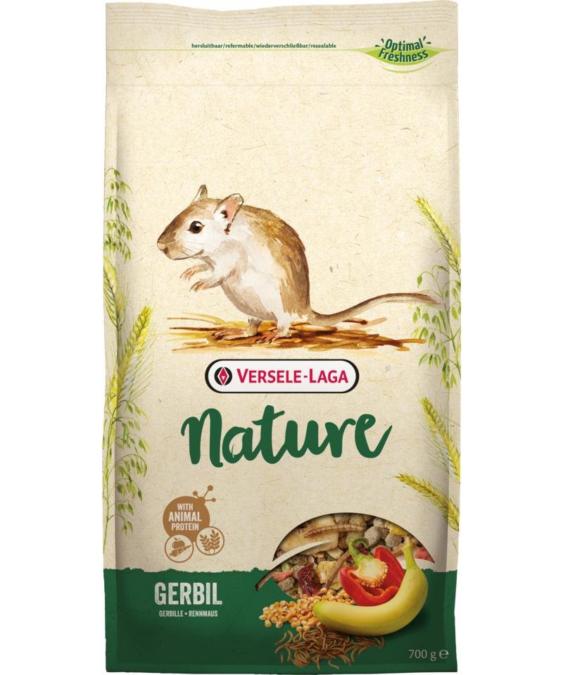 Gerbil Nature 700g Versele-Laga. Alimentation complète et équilibrée pour gerbilles.