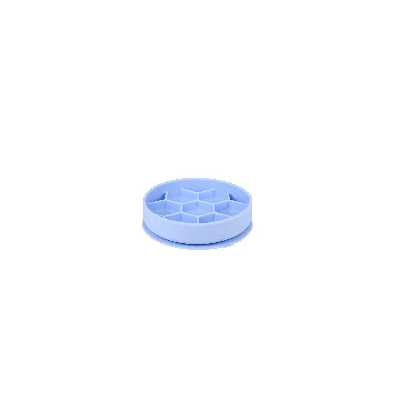 gamelle anti glouton silicone bleu zolux slow feeder chien