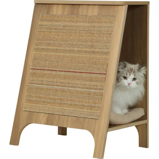 console boreal l beige zolux chat plateforme murale repos hauteur