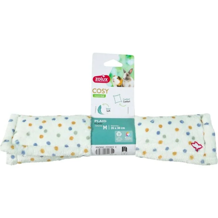 mini plaid cosy 35x30 zolux rongeur couverture douce