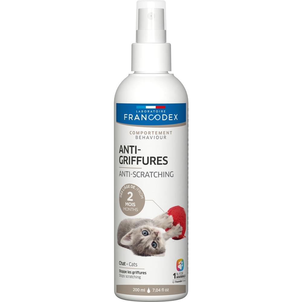 anti griffure chat francodex 200ml spray repulsif meubles chaton