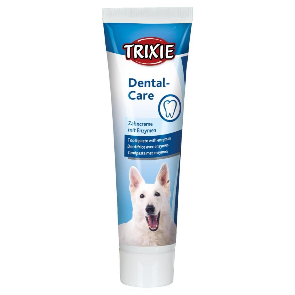 dentifrice enzymatique pour chien hygiène dentaire tube soin dents chien