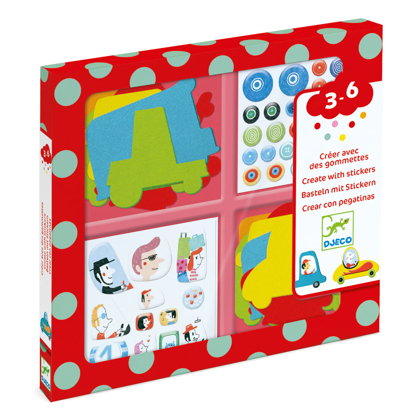 DJECO STICKERS J AIME LES VOITURES