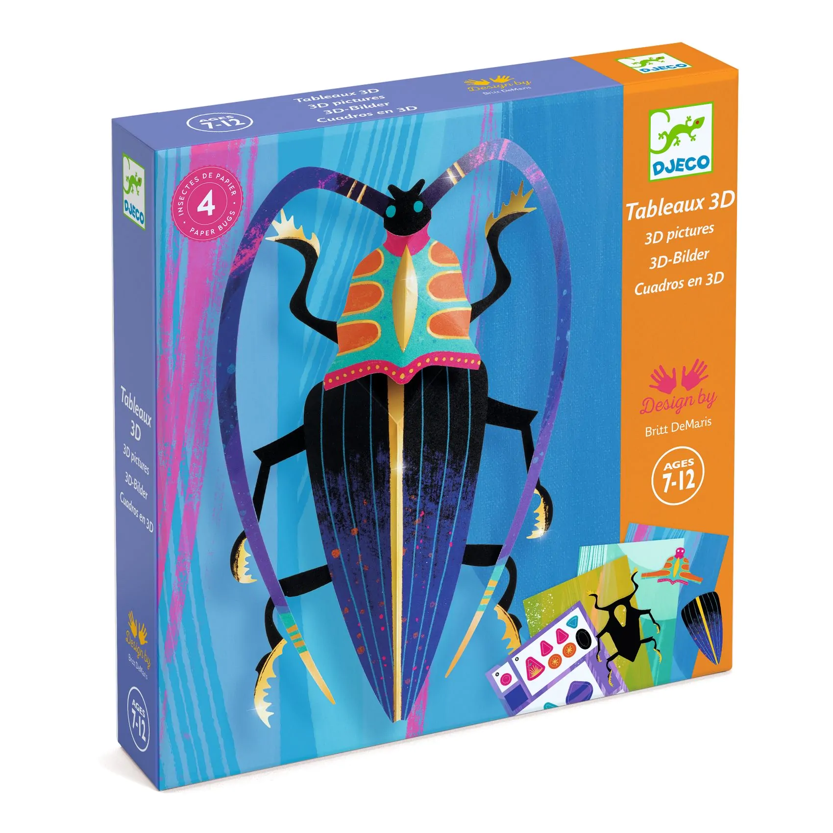 DJECO PAPIER CREATIF PAPER BUGS