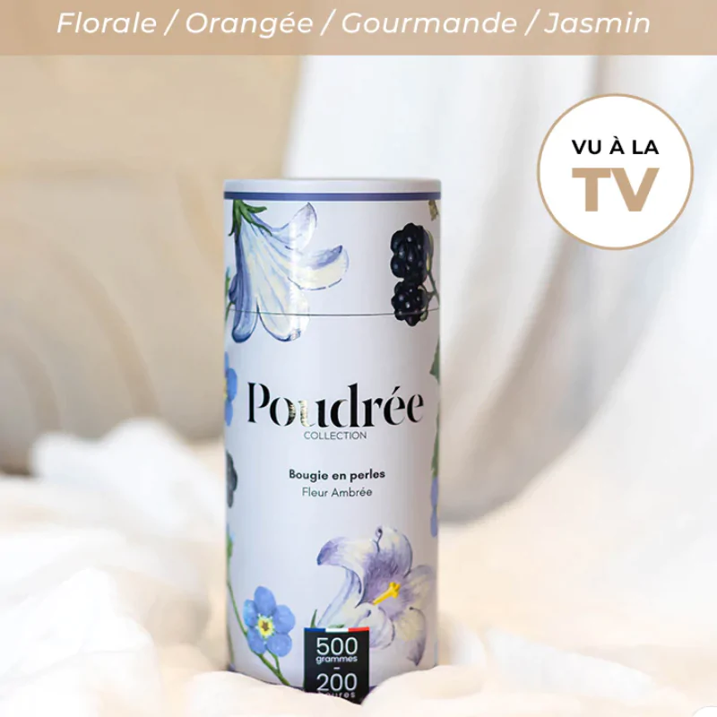 BOUGIE POUDREE FLEUR AMBREE – Image 2